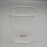 FIKKLVD Drinking glasses,Versatile Square Glass Drinkware - For Hot and Cold Beverages