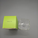 FIKKLVD Drinking glasses,Versatile Square Glass Drinkware - For Hot and Cold Beverages