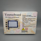 Younuoboard Dry Erase Writing Board, White and Blue, Portable ABS Material, Includes Colorful Gift Box, 0.79x9.84x8.28 Inches, Ideal for Ages 3+