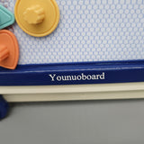 Younuoboard Dry Erase Writing Board, White and Blue, Portable ABS Material, Includes Colorful Gift Box, 0.79x9.84x8.28 Inches, Ideal for Ages 3+