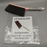 LYYZLFLDM Dusting Brush – 38x8.5cm, Soft Bristles for Effective Cleaning, PP+PET Material, Multi-Color (Pink, Gray, White), Lightweight & Durable