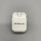 HE Baixu elx Ear Buds - White, Bluetooth, Long Battery Life, Compact Design, 10m Range, 300mAh Charging Case