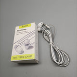 Rugtel Earphones - Comfortable In-Ear Headphones with Hi-Fi Sound Quality, 3.5mm Audio Jack, White