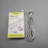 Rugtel Earphones - Comfortable In-Ear Headphones with Hi-Fi Sound Quality, 3.5mm Audio Jack, White