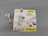 SUMORT  Earphones and headphones,In-Ear Earphones with Active Noise Cancellation, White Wired Hi-Fi Headphones, 9D Stereo Sound, Powerful Bass, HD Calling, Wide Compatibility