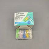 wayersen Ear Plugs for Swimming, purposes, 5 Colors Set, 1.3×1.3×2.8cm, Comfortable Fit with Carry Case