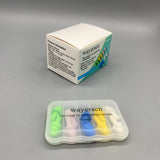 wayersen Ear Plugs for Swimming, purposes, 5 Colors Set, 1.3×1.3×2.8cm, Comfortable Fit with Carry Case