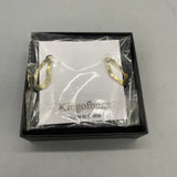 Kingofbling Earrings – 925 Silver Pierced Earrings with Alloy Inlay, Electroplated Finish,Vintage Asymmetrical Pearl