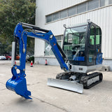 MachPro Earth moving machines, namely, excavators, Heavy Duty Earth Moving Machines in Blue