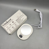 Onikcor Electric food warmers in the nature of dishes, One-Touch Control, Long-Lasting & Energy-Efficient, Constant Temperature, 16W, 3-Level Temperature Control, Lightweight & Safe, Aluminum Alloy + PP Plastic