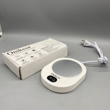 Onikcor Electric food warmers in the nature of dishes, One-Touch Control, Long-Lasting & Energy-Efficient, Constant Temperature, 16W, 3-Level Temperature Control, Lightweight & Safe, Aluminum Alloy + PP Plastic