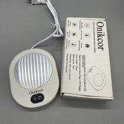 Onikcor Electric food warmers in the nature of dishes, One-Touch Control, Long-Lasting & Energy-Efficient, Constant Temperature, 16W, 3-Level Temperature Control, Lightweight & Safe, Aluminum Alloy + PP Plastic