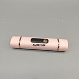 XUMTOM Electric Nasal Hair Trimmers Pink Ceramic Blades ABS Dual Head Long & Short Hair Grooming