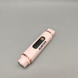 XUMTOM Electric Nasal Hair Trimmers Pink Ceramic Blades ABS Dual Head Long & Short Hair Grooming