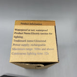 Glznorend Electric Torches for Lighting, 19×14cm, Rechargeable, Waterproof, 500m+ Range, 32 Hours Continuous Illumination