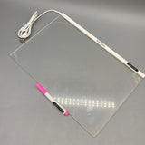 SZKUZMA Electronic LED Signs, 15x15cm Acrylic Writable Board, USB-Powered, Lightweight 70g, Wall-Mounted or Standing for Home and Office