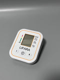LIFARA Electronic Sphygmomanometer with One-Touch Operation, Heart Rate Monitoring, Dual User Memory, Voice Broadcast, and Backlit Color Screen
