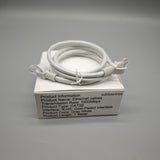 Sublimeware Ethernet Cable – 1 Meter, CAT5E, 1000Mbps Speed, RJ45 Gold-Plated Connector, Gray/White