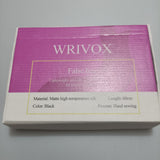 WRIVOX False Hair, 60cm Matte High-Temperature Silk, Hand-Sewn , Black Color