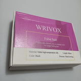 WRIVOX False Hair, 60cm Matte High-Temperature Silk, Hand-Sewn , Black Color