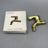 ESTEVO Faucets of metal for casks, ABS Shell & Ceramic Valve, 4.5x3.6x1.2 Inches, Gold