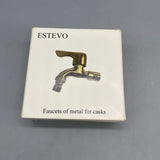 ESTEVO Faucets of metal for casks, ABS Shell & Ceramic Valve, 4.5x3.6x1.2 Inches, Gold