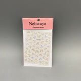 Neliwaye Fingernail Decals – Glitter Butterfly Series, Waterproof Nail Stickers for Easy Application and Long-Lasting Design