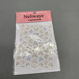 Neliwaye Fingernail Decals – Glitter Butterfly Series, Waterproof Nail Stickers for Easy Application and Long-Lasting Design
