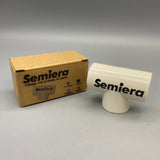 Semiera Fittings, not of metal, for pipes, Durable Non-Metal Water Pipe Connector, White – Anti-Aging, Sun-Resistant for Industrial, Agricultural, and Household Use