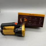 VibeXtr Flashlight – Rechargeable LED Torch with 500m Range, 32-Hour Continuous Lighting, Compact 19x14cm Design