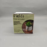 Fielda Flower Pot Holders, Bamboo Wood Plant Stand for Indoor Use, 3.54×3.54×2.76in Minimalist Base for Living Room & Bedroom Decor