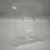 Eylia's Flower Vase – 20×15cm Transparent White, Lightweight 247g, Modern Decorative Vase for Home & Office