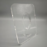 Eylia's Flower Vase – 20×15cm Transparent White, Lightweight 247g, Modern Decorative Vase for Home & Office
