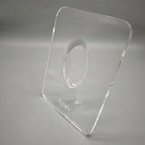Eylia's Flower Vase – 20×15cm Transparent White, Lightweight 247g, Modern Decorative Vase for Home & Office