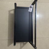 RAIPATH Folding Shelves - Collapsible Shoe Rack, 100x25x29cm, Black Color