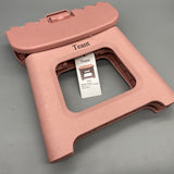 Teant Footstools, 9.3×7.5×7.9 Inch, Pink, Foldable Plastic Step Stool, Portable & Compact Design