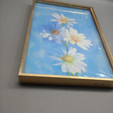 SUBCAI Framed Art Prints - Sunflower Image, 36x12 inches, Gold Metal Frame