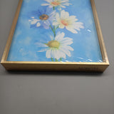 SUBCAI Framed Art Prints - Sunflower Image, 36x12 inches, Gold Metal Frame