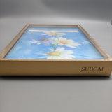 SUBCAI Framed Art Prints - Sunflower Image, 36x12 inches, Gold Metal Frame