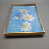 SUBCAI Framed Art Prints - Sunflower Image, 36x12 inches, Gold Metal Frame