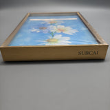 SUBCAI Framed Art Prints - Sunflower Image, 36x12 inches, Gold Metal Frame