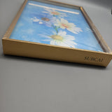 SUBCAI Framed Art Prints - Sunflower Image, 36x12 inches, Gold Metal Frame