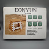 EONYUN Furniture – Foldable Chair, Modern Minimalist Style, 24.5cm, PP Plastic Material, Lightweight & Space-Saving