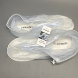UYIRAIN Galoshes – Waterproof PVC White/Transparent Boots, Non-Slip Design, Durable PVC Sole, Size 38