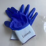 Luiswell Gardening Gloves, Nitrile & Polyester, 23×9.5cm, Durable & Non-Slip, Snug Fit Design