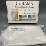 GUHAMN Garment Bags for Storage, 60×80cm EVA Semi-Transparent Dustproof Clothes Organizer, Washable, Durable Storage Bags for Suits, Dresses, and Seasonal Clothes