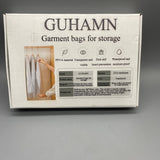 GUHAMN Garment Bags for Storage, 60×80cm EVA Semi-Transparent Dustproof Clothes Organizer, Washable, Durable Storage Bags for Suits, Dresses, and Seasonal Clothes