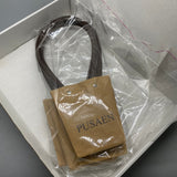 PUSAEN Gift Bags, 10cm Height, 9×9cm Top Opening, 6.5×6.5cm Bottom, Thickened Organic Paper for Flowers and Succulents