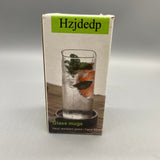 Hzjdedp Glass Mugs, Microwave & Oven Safe, 2.4x2.4x4.7 Inches, Heat Resistant from -20°C to 150°C, Ideal for Gas Ovens, Ceramic Cookers, Thermostats