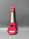 SereneSky Guitar, Real Playable Pink Guitar with Nylon Strings, Plastic Body, 38×12cm, Tunable Musical Instrument for Beginners